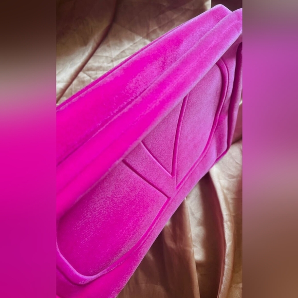 NEW Valentino Garavani Beauty Line Velour Logo Clutch!